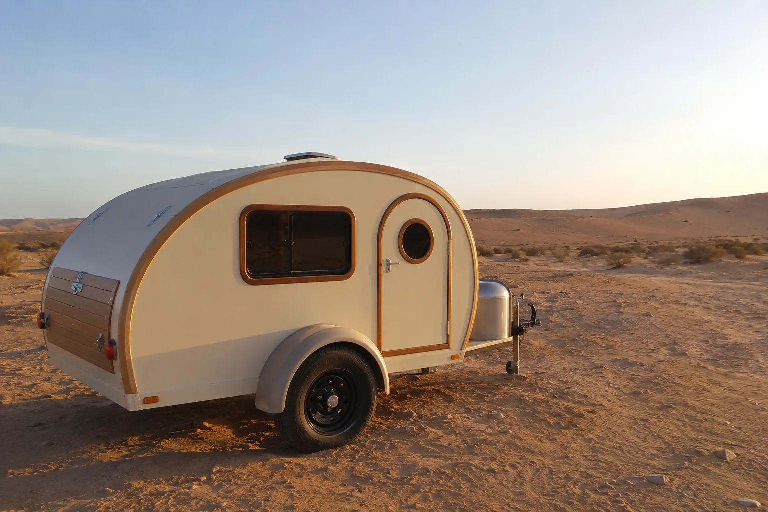 Le Sahara — teardrop premium fabriqué au Maroc